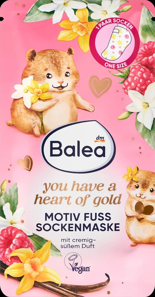 Balea maska/stopala Heart of gold 2 kom.