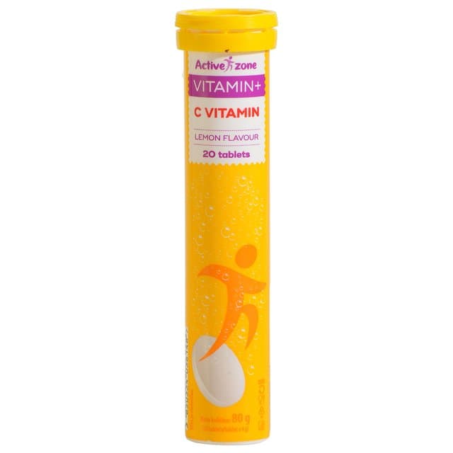 ŠUM. TABL.VITAMIN C 80g ACTIVE ZONE