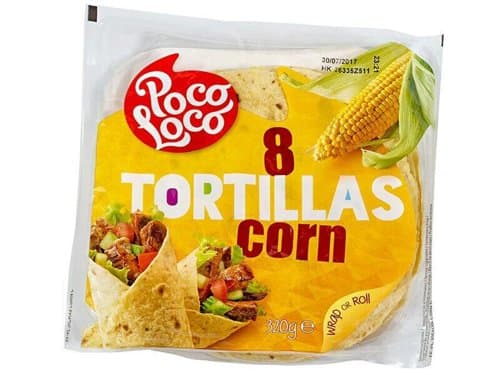 Tortilja Poco Loco Corn 8x20cm
