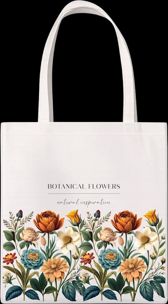 Pamučna vrećica Botanical flowers