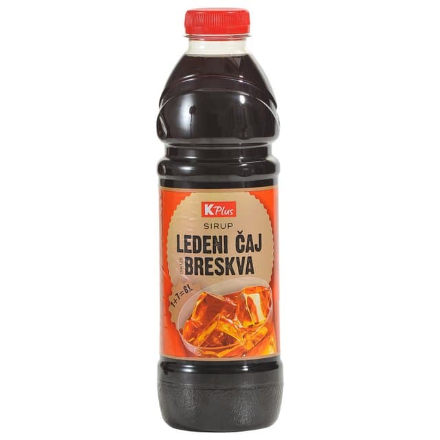 SIRUP K PLUS LEDENI ČAJ BRESKVA 1L