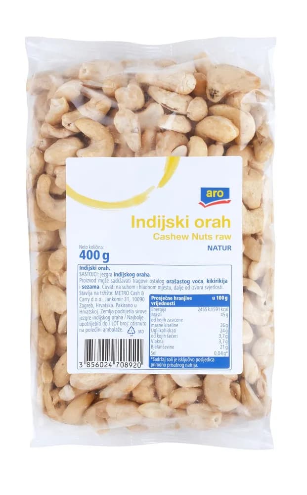 400G ARO INDIJSKI ORAH NATUR