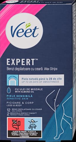 Veet Depilacijske Trake za Noge Sensitive