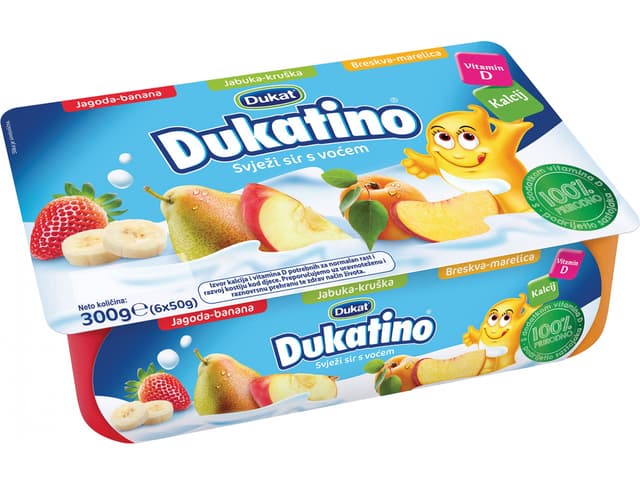 Dukatino svježi sir s voćem 6x50 g