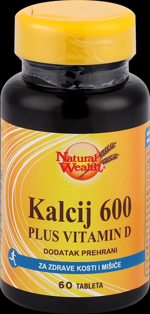 NW Kalcij 600 +vitamin D 60 tbl.