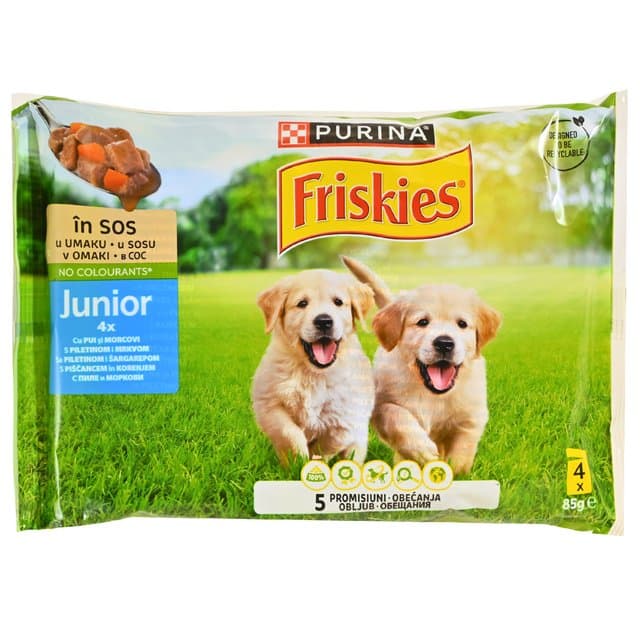 Friskies Junior Piletina/Mrkva 4x85 g