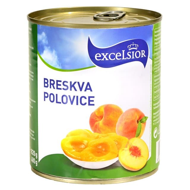 KOMPOT BRESKVA POL 820/480 g EXCELS