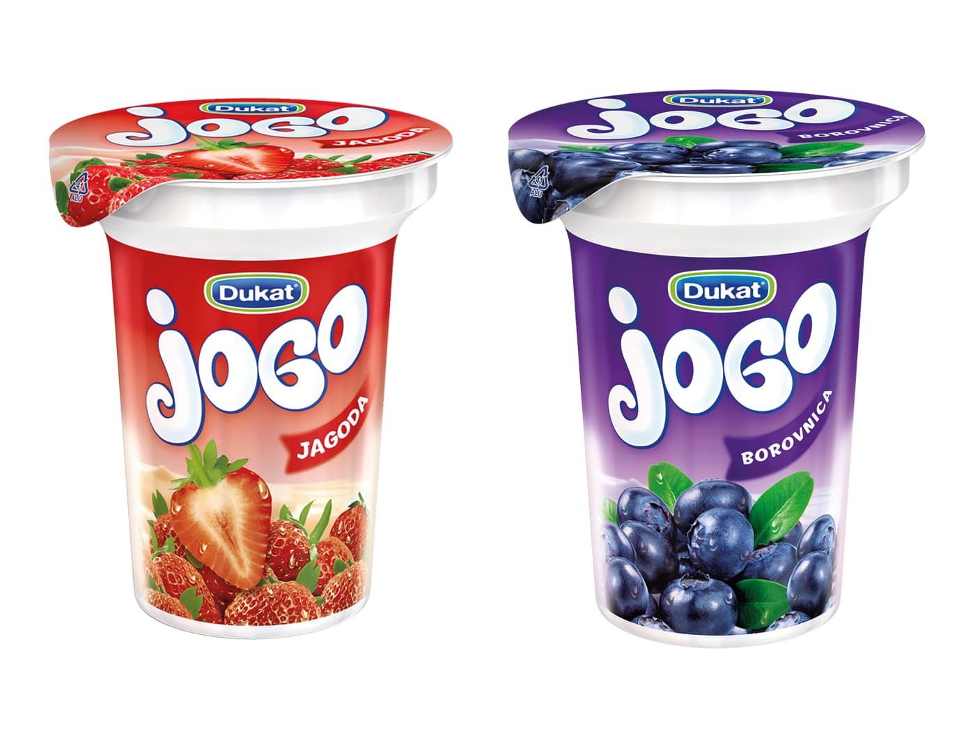Dukat Jogurt voćni jogo jagoda, breskva,šumsko voće