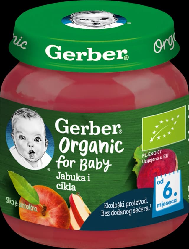 KAŠICA ORG GERBER JAB/CIKLA 125g