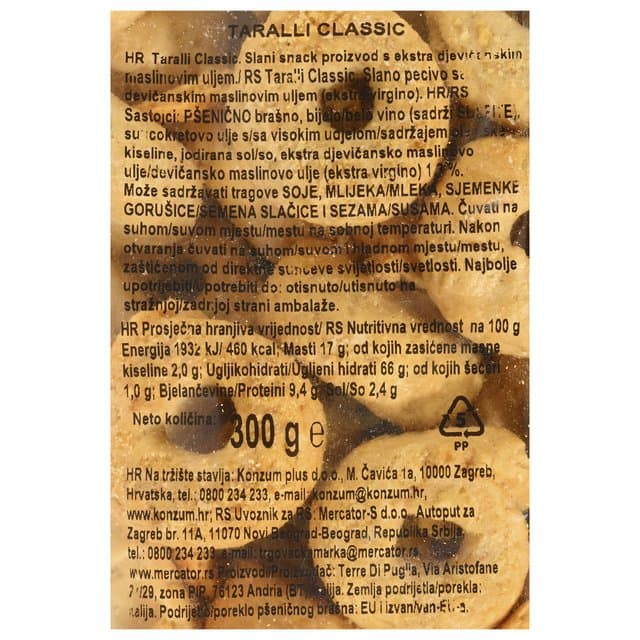 TARALLI DULCETTI CLASSIC 300 g