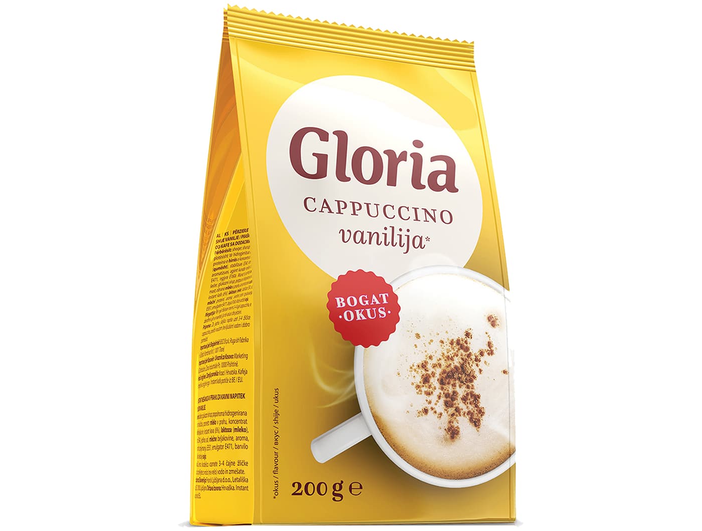 Gloria Instant Cappuccino Vanilija 200 G