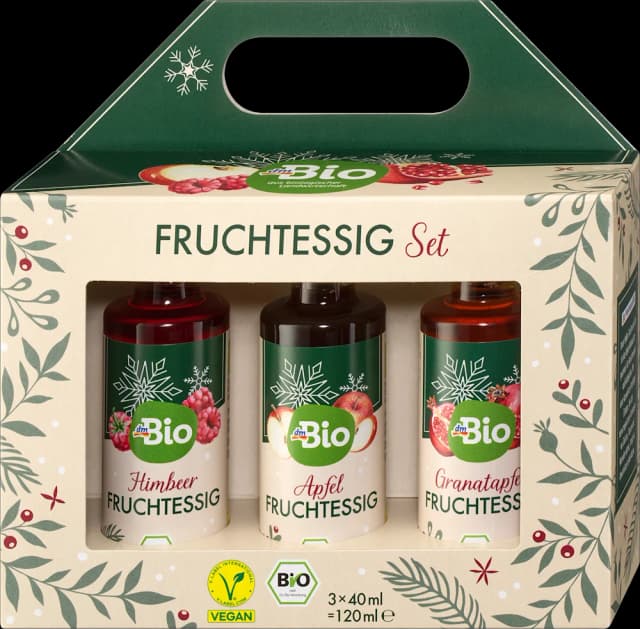 dmBio PP voćni ocat set 3x40 ml