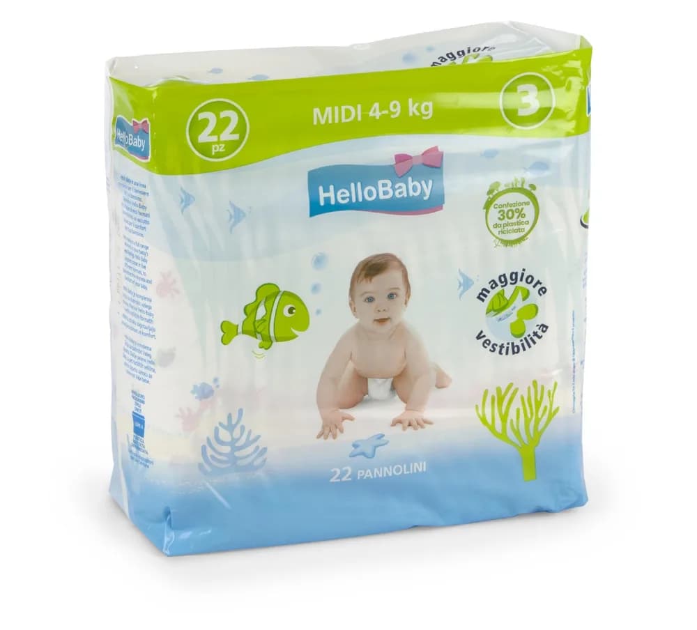 PELENE MIDI 3, 4-9kg, 22kom