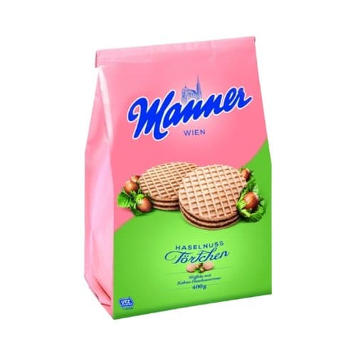 Napolitanke Manner Lješnjak/Mlijeko 5x25g