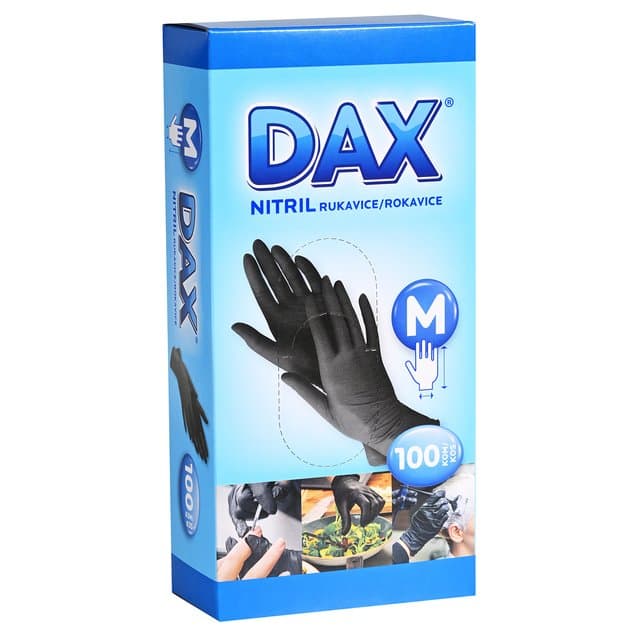 DAX RUKAVICE NITRIL BEZ PUD CRN M 100/1