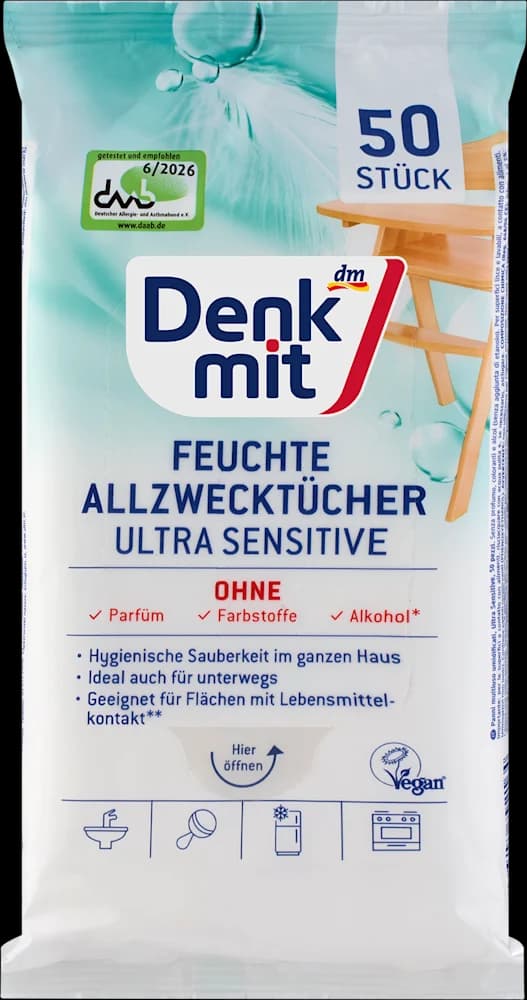 Denkmit maramice za čišć. Ultra Sens., 50 kom.
