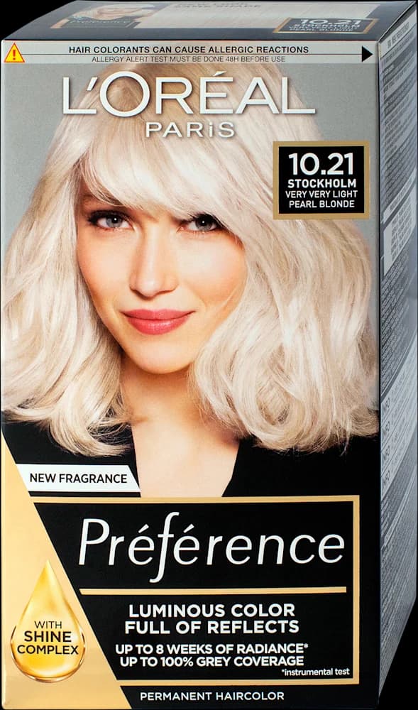 L'Oréal Preference Boja za kosu 10.21 Stockholm