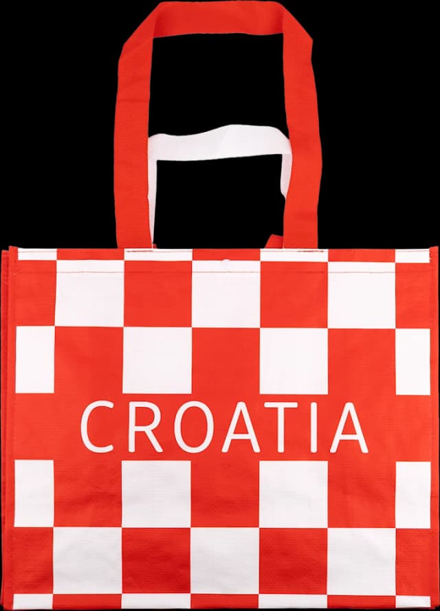 Trajna torba kockice "crveno bijele"