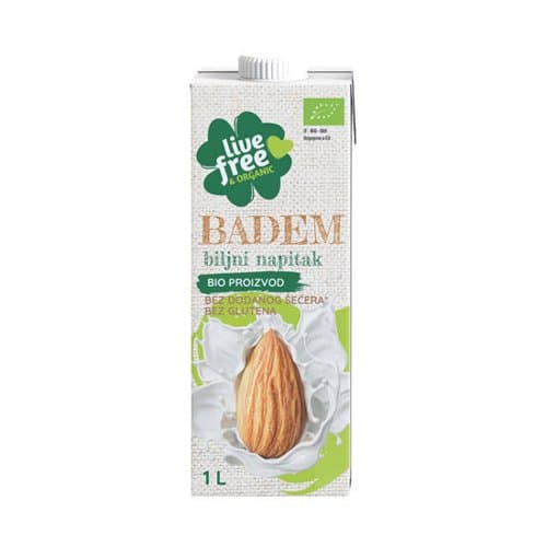 NAPITAK BADEM BILJNI 1L LIVE FREE ORGANIC