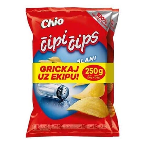 Čipi Čips Navijački Slani Rebrasti