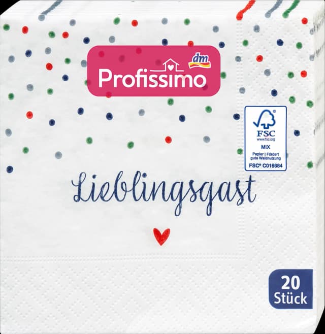 Profissimo ubrusi 25x25 20/1 Lieblings
