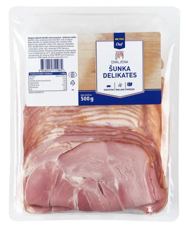 500G MC DELIKATES ŠUNKA NAREZ