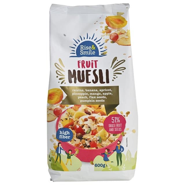 MUESLI RISE&SMILE VOĆE PREMIUM 600g