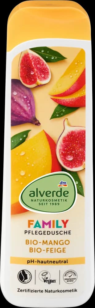 alverde gel za tuš. mango&smokva 300 ml
