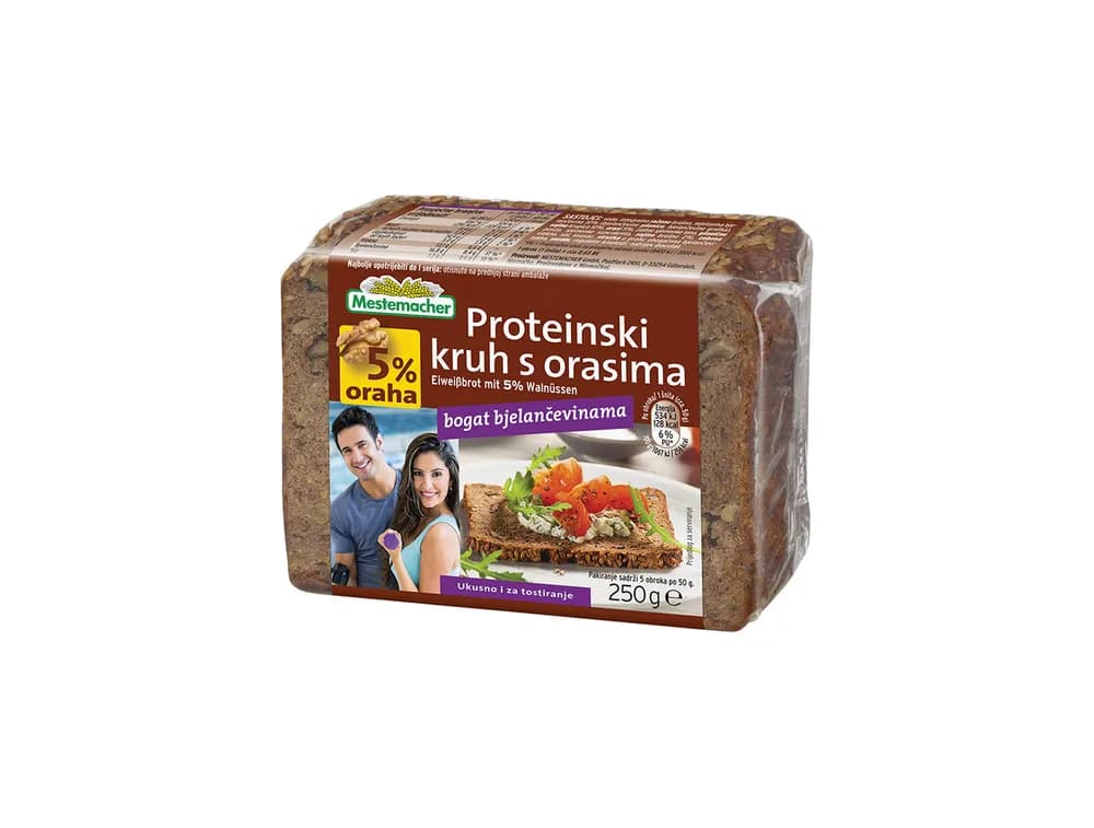 Kruh proteinski s orasima