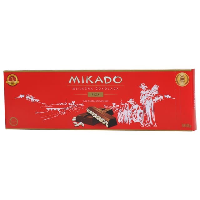 Čokolada Mikado s rižom