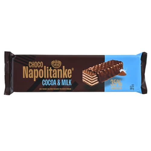 CHOCO NAPOLITANKE VAFEL COCOA&MILK KRAŠ 108G (24)