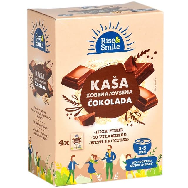 KAŠA ZOB RISE&SMILE ČOKO 4/1 260g