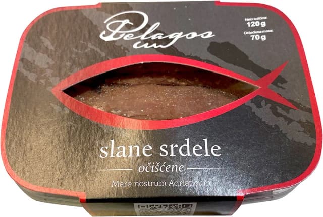 Srdela slana očišćena u suncokretovom ulju