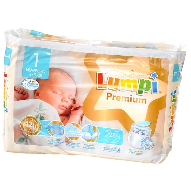 PEL LUMPI PREMIUM NEWBORN 1 (2-5kg) 28/1