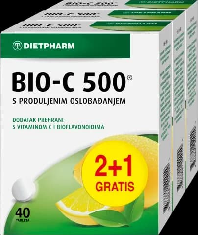Dietpharm Bio-C 40 tableta 2+1 gratis