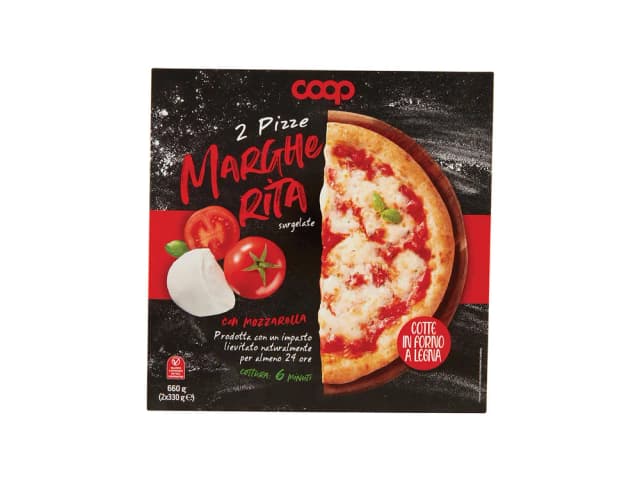 PIZZA MARGHERITA 2x330 g COOP