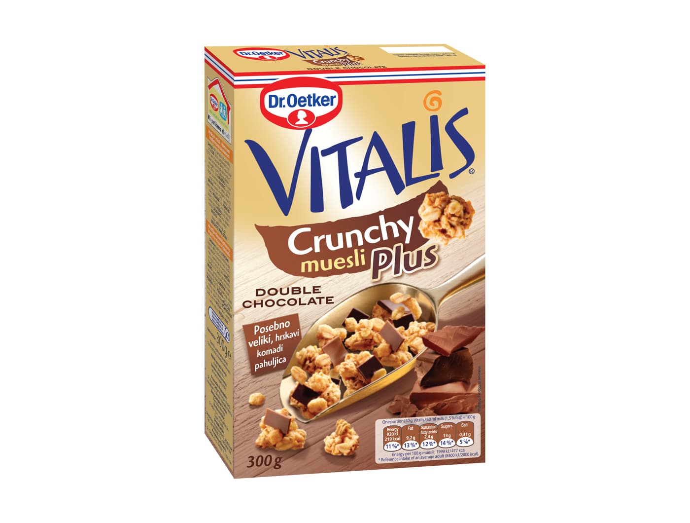Musli Vitalis Crunchy Plus Dupla Čokolada