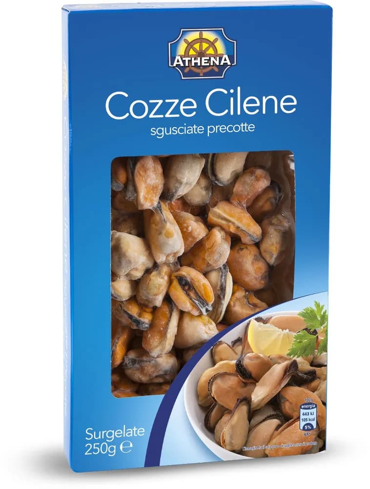 Athena dagnje očišćene