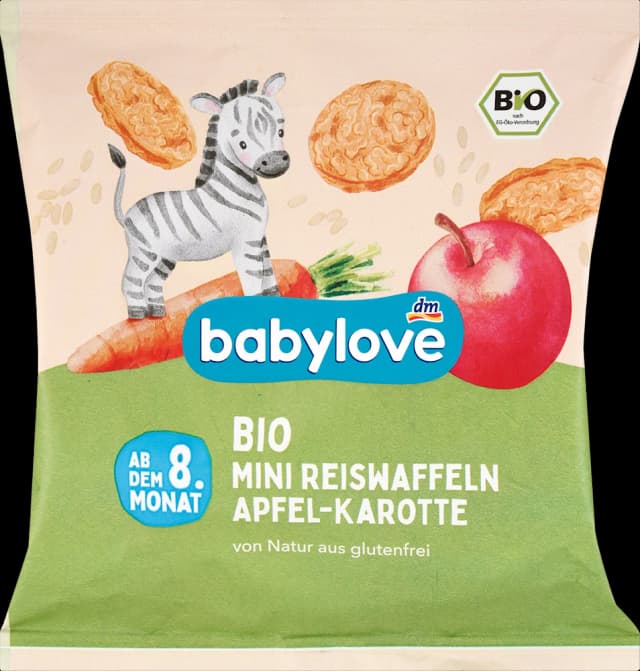 babylove EKO 8+ riž. krek. jab.mrk. 35 g