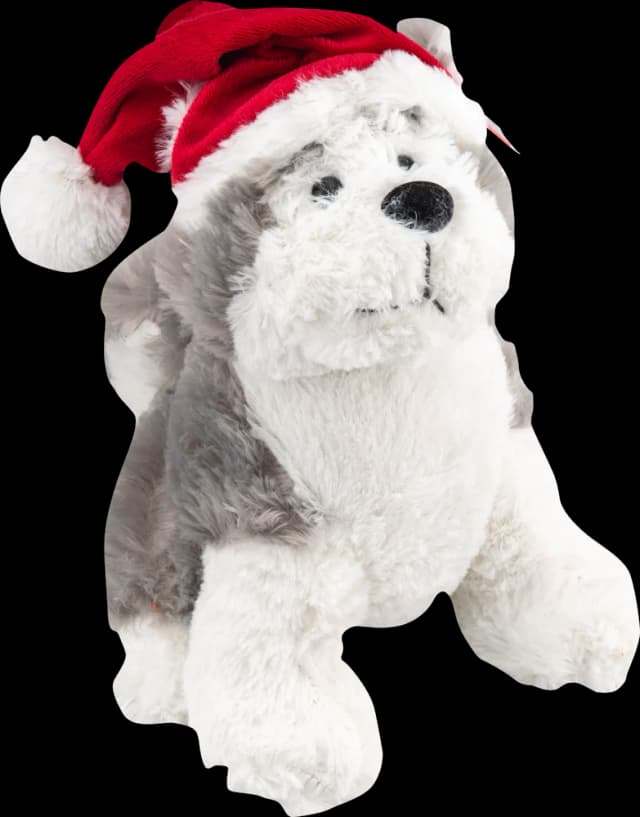 Božićni pas Husky 25 cm