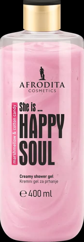 Afrodita gel za tuš. Happy Soul 400 ml