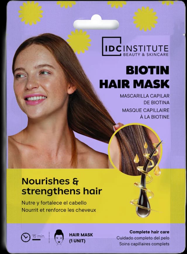 IDC INSTITUTE maska za kosu Biotin 25 ml