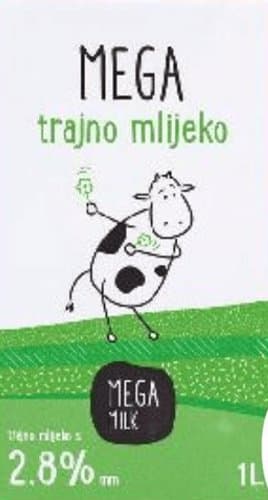 Mlijeko Megamilk trajno 2,8% m.m.