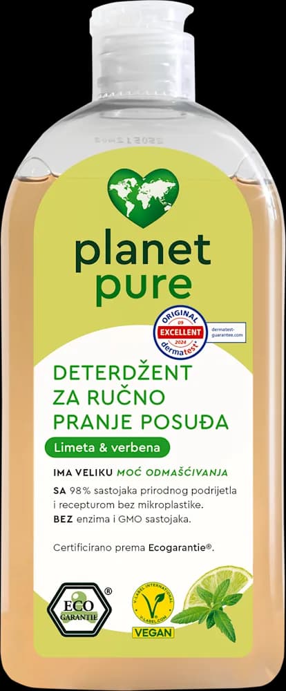 Pl.Pure ECO 500ml det.posuđ.lim.&verb.