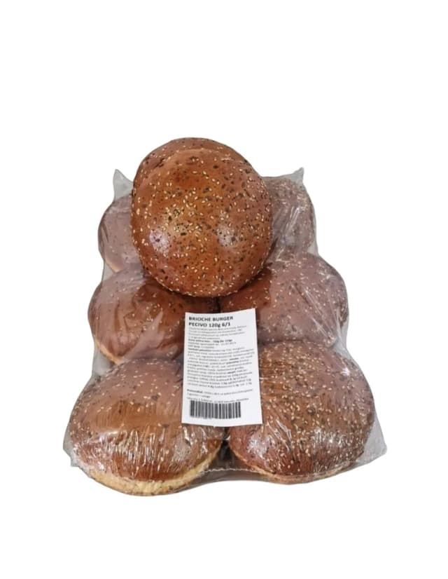 6X140G BRIOCHE BURGER PECIVO