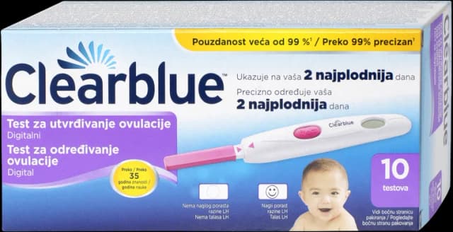 Clearblue ovulacij. digital. test 10kom.