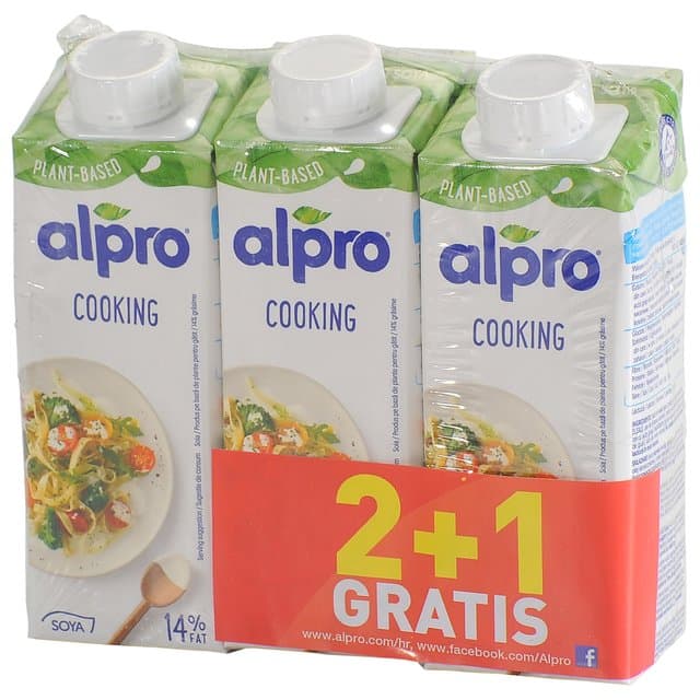 KREMA ZA KUHANJE SOJA 250ml 2+1 GR ALPRO