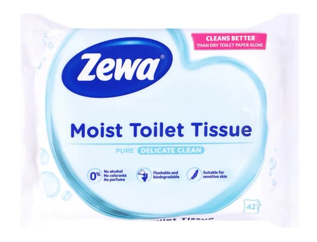 Zewa Vlažni toaletni papir Pure White