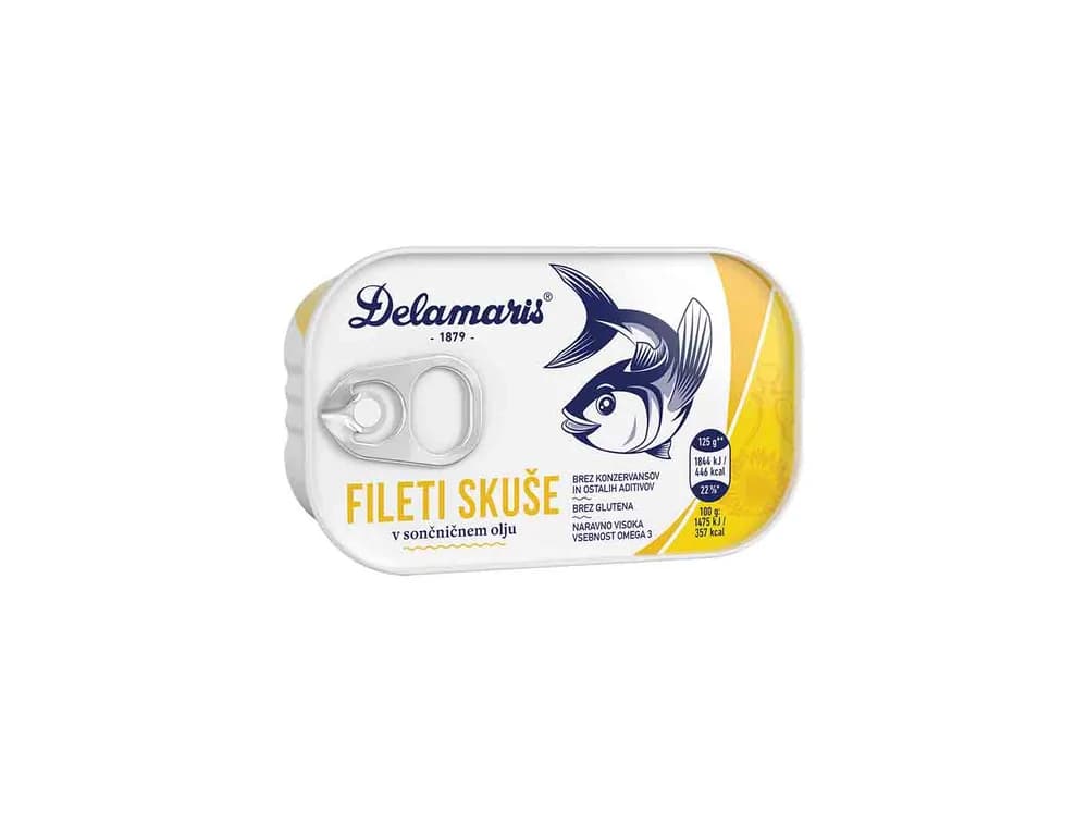 Skuša Filet u Biljnom Ulju
