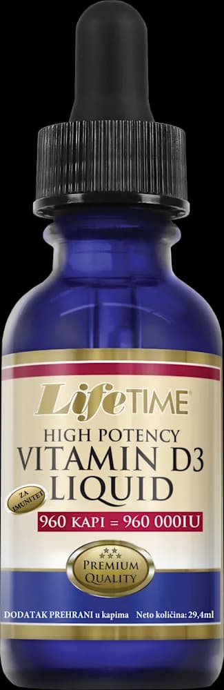 LifeTime vitamin D3 kapi 1000IU 29,4 ml